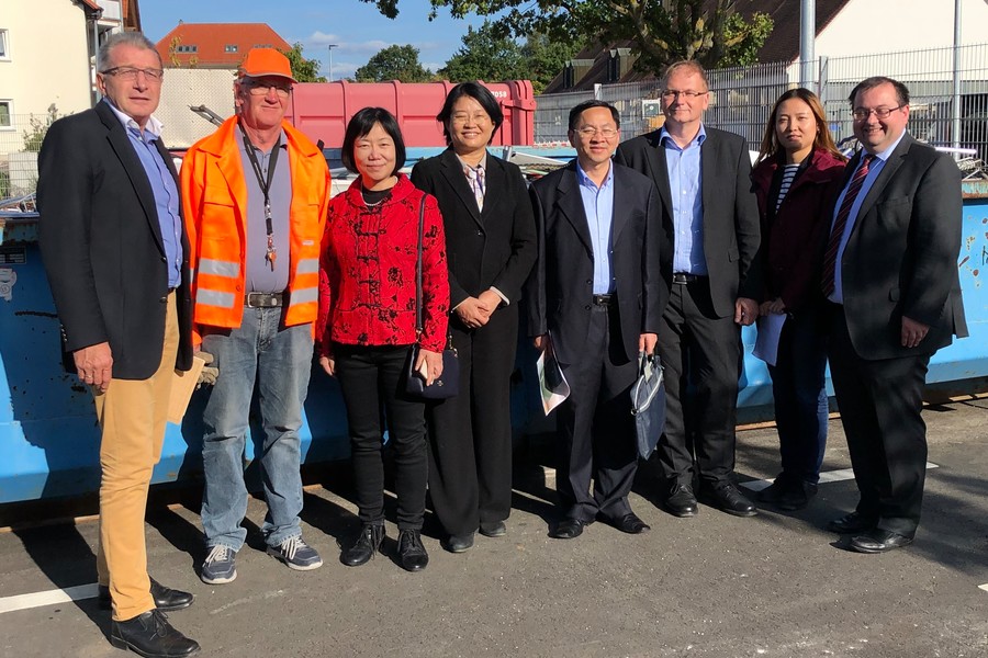 Delegation aus China besuchte unseren Wertstoffhof