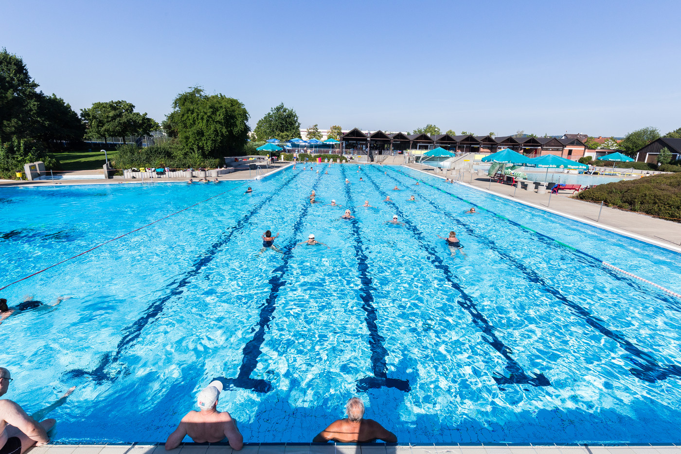 Schwimmerbecken, Freibad Hallstadt 50-Meter-Becken