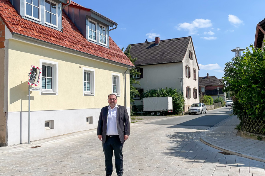 Fortschritte der Baustelle in der Lichtenfelser Straße