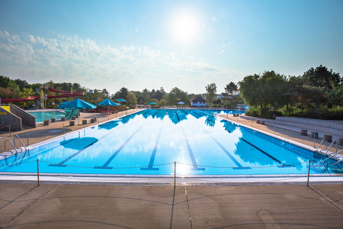 Schwimmerbecken, Freibad Hallstadt 50-Meter-Becken
