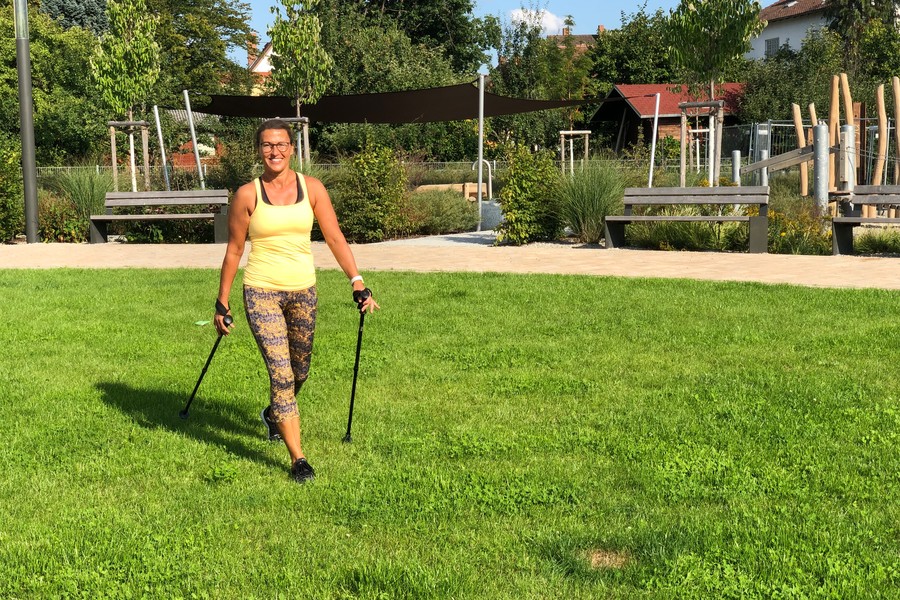 Sport im Stadtpark: Walking