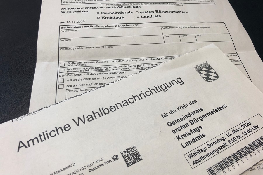 Ausgabe der Briefwahlunterlagen ab Donnerstag, 20. Februar