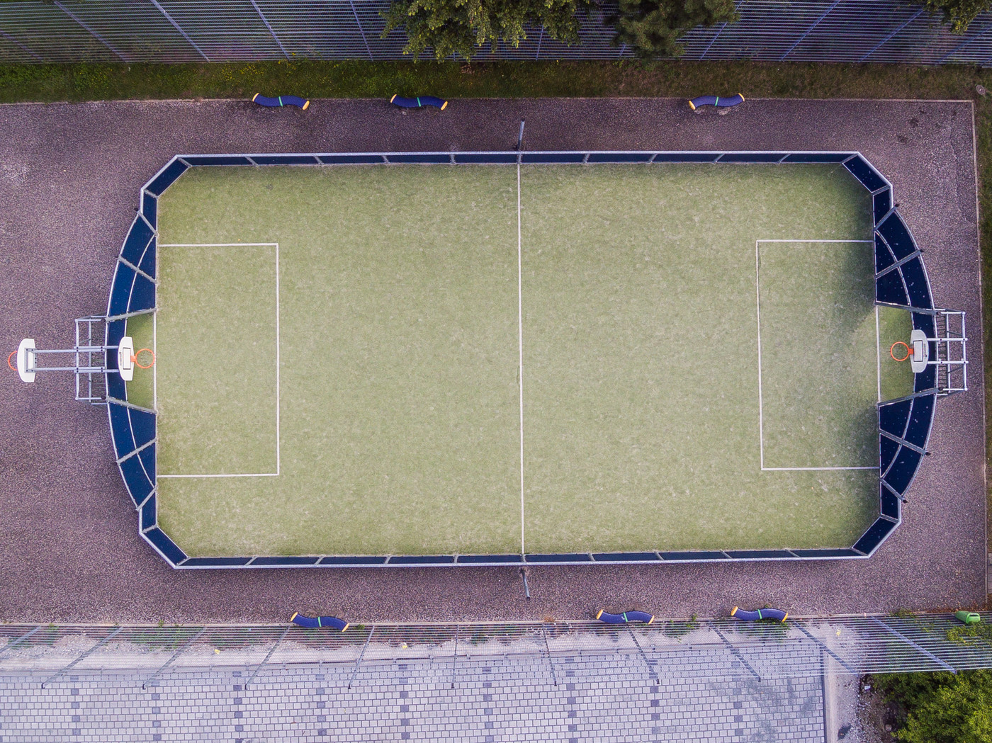 Freegame-Anlage neben dem Freibad in Hallstadt