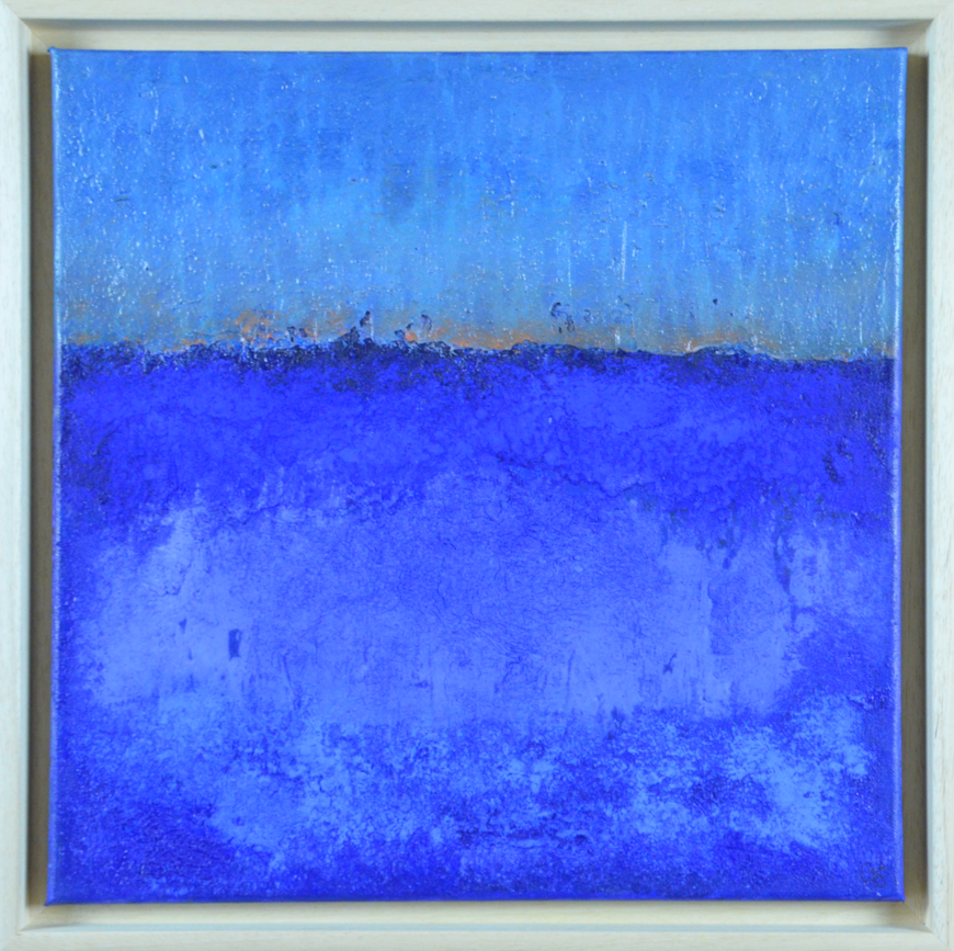 Vorschaubild des Kunstwerks 'Blaue Landschaft III' aus dem Verleih der Artothek Hallstadt.